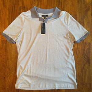 Banana Republic Gray Polo Shirt Classic Design